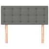 vidaXL Kopfteil Dunkelgrau 80x5x78/88 cm Stoff