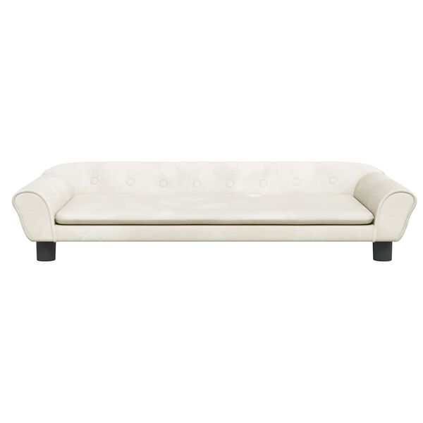 vidaXL Hundebett Creme 100x50x21 cm Samt