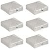 vidaXL Pfostenkappen 6 Stk. Pyramide Verzinktes Metall 71 x 71 mm