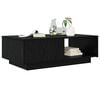 vidaXL Couchtisch Schwarz Eichen-Optik 95 x 55 x 31 cm Holzwerkstoff