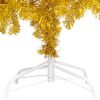 vidaXL K&uuml;nstlicher Weihnachtsbaum Beleuchtung & Kugeln Gold 210 cm