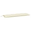 vidaXL Gartenbank-Auflage Cremewei&szlig; 150x50x7 cm Oxford-Gewebe