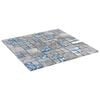 vidaXL Mosaikfliese 11 pcs Grau und Blau 50 x 50 cm Glas