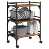 vidaXL K&uuml;chentrolley Altholz 50 x 35 x 75,5 cm Holzwerkstoff