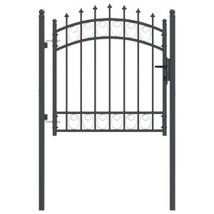 vidaXL Zauntor mit Spitzen EMMEN 104 x 97 cm Abschlie&szlig;bar