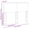 vidaXL Kopfteil Wei&szlig; 120 cm Holzwerkstoff