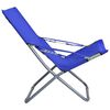 vidaXL Klappbare Strandst&uuml;hle 2 Stk. Stoff Blau