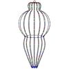 vidaXL Weihnachts-Finial-Licht 320 LEDs Mehrfarbig &Oslash; 40 x 75 cm