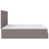 vidaXL Ottoman-Bett mit Matratze Taupe 160x200 cm Stoff