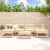 vidaXL 7-tlg. Garten-Lounge-Set Massivholz Kiefer