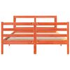 vidaXL Massivholzbett ohne Matratze Wachsbraun 120x190 cm Kiefernholz