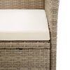vidaXL 5-tlg. Garten-Essgruppe Beige
