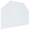vidaXL Feuerstelle Glasplatte Transparent 80 x 60 cm Glas
