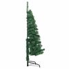 vidaXL Eckiger k&uuml;nstlicher Weihnachtsbaum Gr&uuml;n 120 cm PVC und Metall