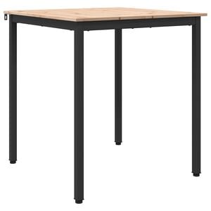 vidaXL Esstisch Natur 70 x 70 x 75 cm Massives Kiefernholz