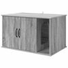 vidaXL Katzenhaus Sonoma-Grau 85 x 55 x 50,5 cm Holzwerkstoff