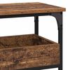 vidaXL Konsolentisch mit Regal Altholz 100 x 29 x 75 cm Holzwerkstoff