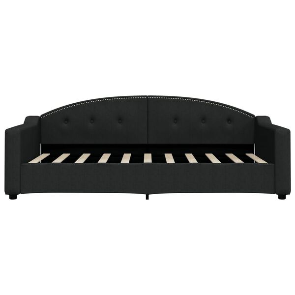 vidaXL Tagesbett Schwarz 90x190 cm Stoff