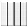 vidaXL Fliegengitter-T&uuml;rvorhang 2 Stk. Magnet Schwarz 210x100 cm