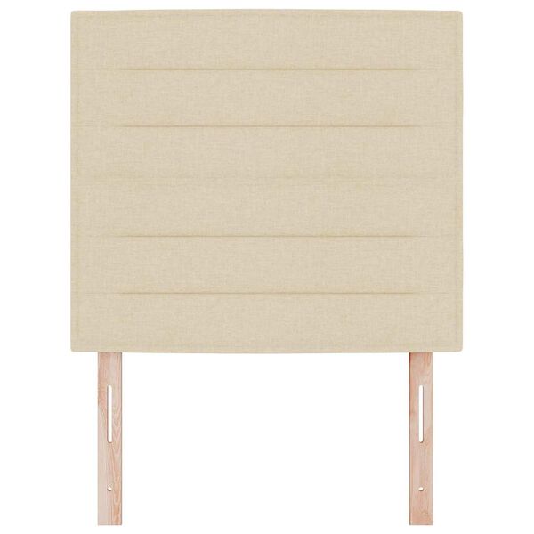 vidaXL Kopfteil mit Kopfteil Creme 90 cm Kunstleder
