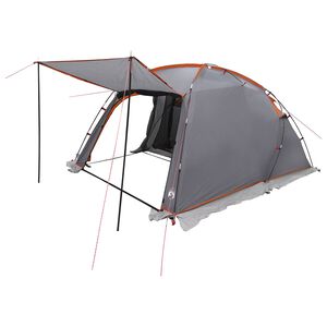 vidaXL Tunnelzelt Grau und Orange 361 x 235 x 152 cm