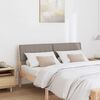 vidaXL Gepolstertes Kopfteil Taupe 140 cm Massives Kiefernholz