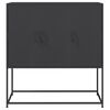 vidaXL Highboard Schwarz 100,5x39x107 cm Stahl