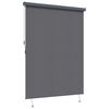 vidaXL Rollo mit Vorh&auml;ngen Anthrazit 200 x 250 cm Stoff und Aluminium