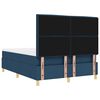 vidaXL Boxspringbett mit Matratze mit Kopfteil Blau 160 x 200 cm Stoff