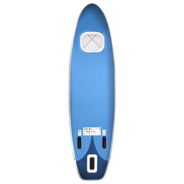 vidaXL SUP-Board-Set Aufblasbar Blau 300x76x10 cm