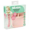 Beaba 2-tlg. Baby Mahlzeit-Set Silikon Rosa