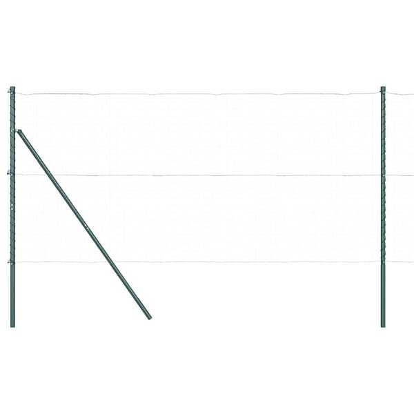 vidaXL Zaunpfosten 13 pcs Gr&uuml;n Stahl