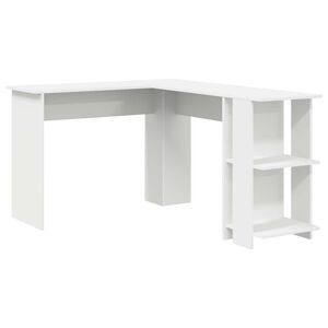 vidaXL Eck-Schreibtisch Wei&szlig; Holzwerkstoff 140 x 113,5 x 75 cm