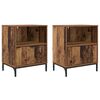 vidaXL Nachttisch 2 Stk. Altholz 49 x 36 x 61 cm Holzwerkstoff