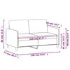 vidaXL 2-Sitzer-Sofa Hellgrau 120 cm Samt