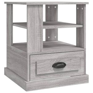 vidaXL Beistelltisch Grau Sonoma 50x50x60 cm Holzwerkstoff