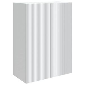 vidaXL Wandschrank 66 x 34,5 x 90 cm Holzwerkstoff Wei&szlig;