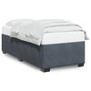 vidaXL Bettgestell ohne Matratze Dunkelgrau 90x190 cm Samt