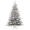 vidaXL K&uuml;nstlicher klappbarer Weihnachtsbaum Wei&szlig; 240 cm PE und PVC