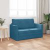 vidaXL Schlafsofa 110cm Blau Samt