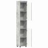vidaXL Badezimmerschrank-Set TULUM Beton Grau 37 x 31,5 x 203 cm