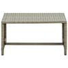 vidaXL 4-tlg. Garten-Lounge-Set mit Auflagen Beige Poly Rattan