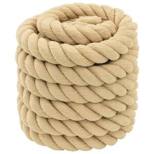 vidaXL Bootsseil 4 mm 5 m Natur