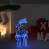 vidaXL Rentier Weihnachtsdekoration mit Mesh 306 LEDs 60x24x89 cm