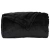 vidaXL &Uuml;berwurfdecke Schwarz 130 x 150 cm Fleece