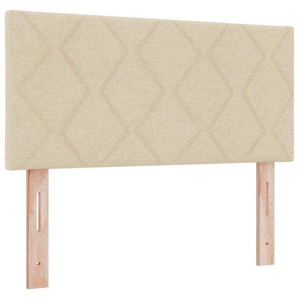 vidaXL Kopfteil Creme 90 cm Stoff