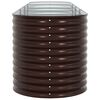 vidaXL Garten-Hochbeet Braun 400 x 80 x 81 cm Stahl