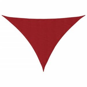 vidaXL Sonnensegel Oxford-Gewebe Dreieckig 3x4x4 m Rot