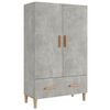 vidaXL Highboard Betongrau 70x31x115 cm Holzwerkstoff