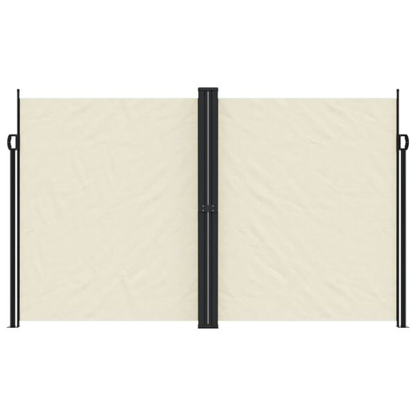 vidaXL Seitenmarkise Ausziehbar Creme 200x1000 cm